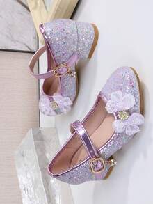 2026 Zapatos de tacón alto para niñas para actuaciones en el escenario - Púrpura malva - Ver 9