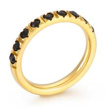 Men Ring Sets - Gold Black KR104544-k - View 19