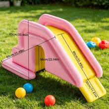 1pc Vibrant Pink Inflatable Slide With Summer Vibe, Thick Material, Suitable For Multiple Pool Sizes. Manual Measurement May Vary, Normal - B - View 8