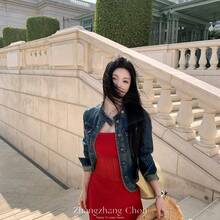 Women Long Dresses - Red - View 8