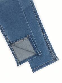 Jeans ajustados azules sexy vintage Y2K para mujer, vaqueros elásticos de calle para vacaciones, casual de verano 2026 - Azul lavado medio - Ver 9