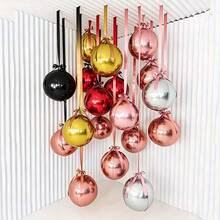 10pcs/Set 10-Inch 4D Round Foil Balloons, (Gold, Silver, Black, Red, Rose Gold, Pink) Suitable For Birthday, Wedding, Party Decoration Balloons - Multicolor - View 1