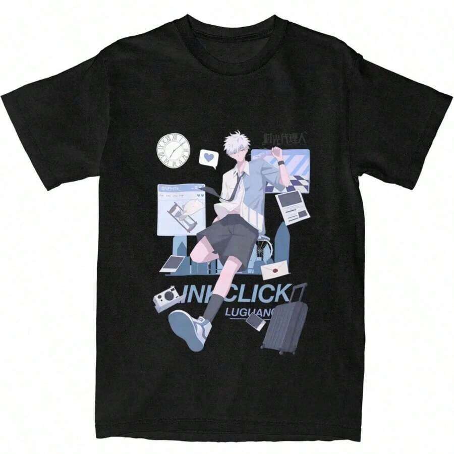 Mulisha Men's Motocross T-Shirt, Cotton, For Summer. - 黑色 - 查看 1