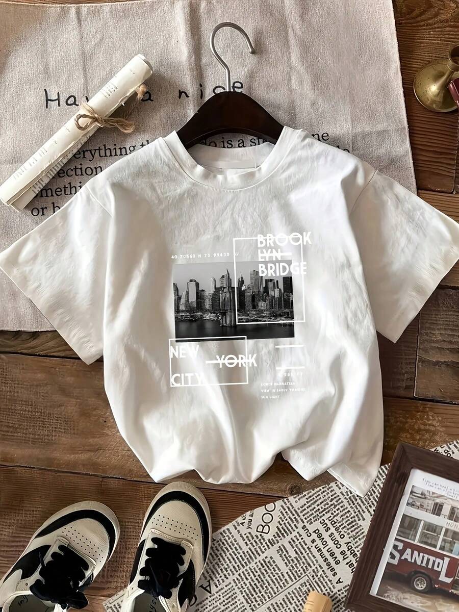 Women's T-Shirt For Spring And Summer - 白色 - 查看 1