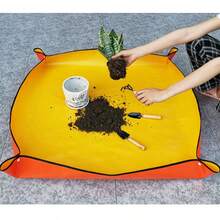 1pc Indoor Soil Replacement Mat, Foldable Waterproof Leak-Proof Potting Mat For Indoor Gardening, Easy Cleanup To Keep Floor Clean, Suitable For Balcony And Indoor Soil Mixing - Gardening Mat - View 5