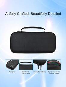 (2025) Carrying Case - Portable Travel Bag With Ergonomic Design, Mesh Pockets, And Red Accents For Console & Accessories Screen Protection - View 6