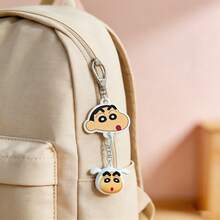 MINISO Crayon Shin-Chan Keychain, Cartoon Bag Accessory With Funny Expressions, Cute Decorative Keychain, Lightweight And Durable, Multiple Colors For Daily Use, Various Styles Available - Baby Blue - View 3