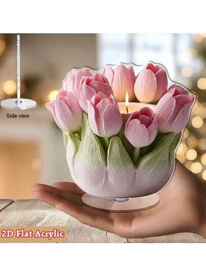 1 chiếc hoa tulip 2D phẳng bằng acrylic, đồ trang trí hoa, thích hợp cho đám cưới, tiệc tùng, trang trí bàn tiệc, trang trí nhà cửa và văn phòng, lễ kỷ niệm, tiệc chiêu đãi, quà tặng tốt nghiệp và quà tặng tựu trường.