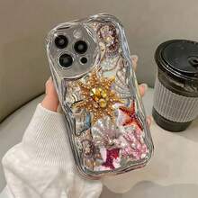 Joyería con temática de peces de oro rojo y océanofunda de teléfono Fundas compatibles con ,Apple,VIVO,OPPO,,, y Honor.Fabricadas en silicona TPU,ofrecen protección contra golpes y caídas.regalos para mamá - Plateado - Ver 2