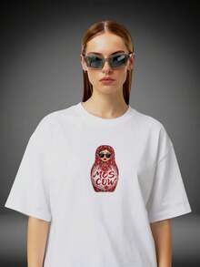 The Most Popular Women's T-Shirt Of 2026! A , Youthful, Lightweight, And Casual Short-Sleeved T-Shirt With An Adjustable Fit. The Material Is Durable And Reliable! - 9號馬特什卡 - 查看 2