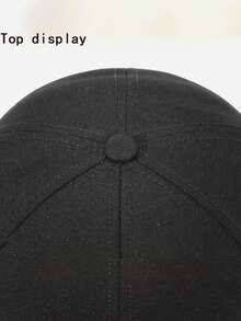 1pc Men's Adjustable Casual Simple Spider Print Baseball Cap, Suitable For Daily Wear - Black - View 5