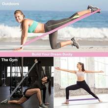 4pcs/9pcs Pull-Up Assist Bands - Pull-Up Resistance Bands Fabric Long Resistance Bands Set, Includes Door Anchor & Handles, Suitable For Exercises And Weight Training - Multicolor - View 4
