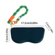 1, Waterproof Silicone Glasses Storage Case With Lanyard And Zipper, Portable Sunglasses Organizer Bag, Sunglasses Case, Soft And Lightweight, Suitable For Travel, Business Trips, Beach Parties, Can Be Worn On Wrist Or Backpack, Lightweight Design, Perfect Gift For Storing Glasses, Christmas Gift, Valentine's Day Gift, Mother's Day Gift, Birthday Gift - 墨綠色 - 查看 4