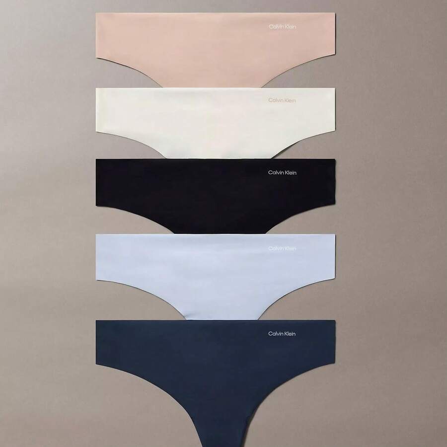Calvin Klein Calvinklein CK Invisibles 5-Pack Thong Underwear  Women  Panties QD3556 - 多 - 查看 1
