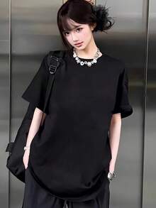 Women T-Shirts - Black - View 2