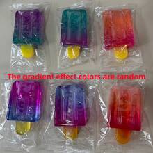 NeeDoh 1个彩虹冰棒造型慢回弹软胶玩具，柔软PU材质，迷你解压手指玩具，桌面摆件，儿童派对礼物 - 彩色 - 查看 8