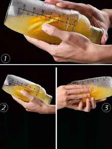 Hand-Cranked Thick Milkshake Cup, Dedicated For Milk Tea Shops, Homemade Milk Tea Set, Lemon Tea Tools, Durable Plastic Cup With Measurement Marks Suitable For Milkshakes, Smoothies And Cold Drinks - Commercial And Household Use, Transparent High-Quality Mixing Cup, Beverage Blender, Essential For Drink Enthusiasts - View 6