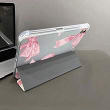 1个Coquette粉色蝴蝶结印花平板电脑保护套，柔软TPU翻盖设计，带笔槽，兼容iPad第十代10.9英寸（2022款）/ iPad Air 13（M3 2025款）/ iPad Air 11（M3 2025款），兼容三星、小米、OPPO、华为MatePad、vivo、荣耀平板电脑。 - 彩色 - 查看 8