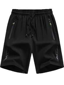 4pcs Men's Quick Dry Silky Shorts - Breathable Stretchy Mid-Length Suitable For Fitness, Hiking, Easter Shorts Sports - Multicolor - View 2