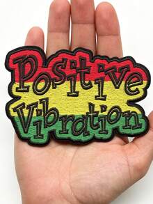 1 miếng vá thêu hình Jamaica Positive Vibrations, nhạc Reggae Rata, có thể ủi lên. - Nhiều màu - Xem 2
