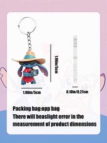 Móc khóa acrylic 2D Stitch trong phim Lilo của Disney - Mặt dây chuyền in hình Stitch đang đi nghỉ mát với vòng kim loại sáng bóng, mô tả Stitch trong trang phục đi nghỉ mát gồm mũ, kính thời trang, máy ảnh và áo sơ mi đỏ, nhẹ và bền, thích hợp cho chìa khóa, túi xách và phụ kiện du lịch. - Nhiều màu - Xem 3