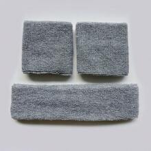 1 Pack Thin Terry Cloth Headband, Wristband Set, Sweatbands Athletic Hair Soft Headband For Women, Men, Basketball, Football, Soccer, Terry Cloth Athletic Hairband For Exercise - Multicolor - View 18