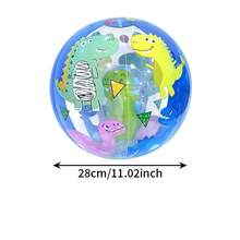 1个创意充气球，球中球造型，可爱章鱼、火烈鸟、恐龙卡通图案，是娱乐、泳池派对、沙滩派对的最佳选择 - 彩色 - 查看 15