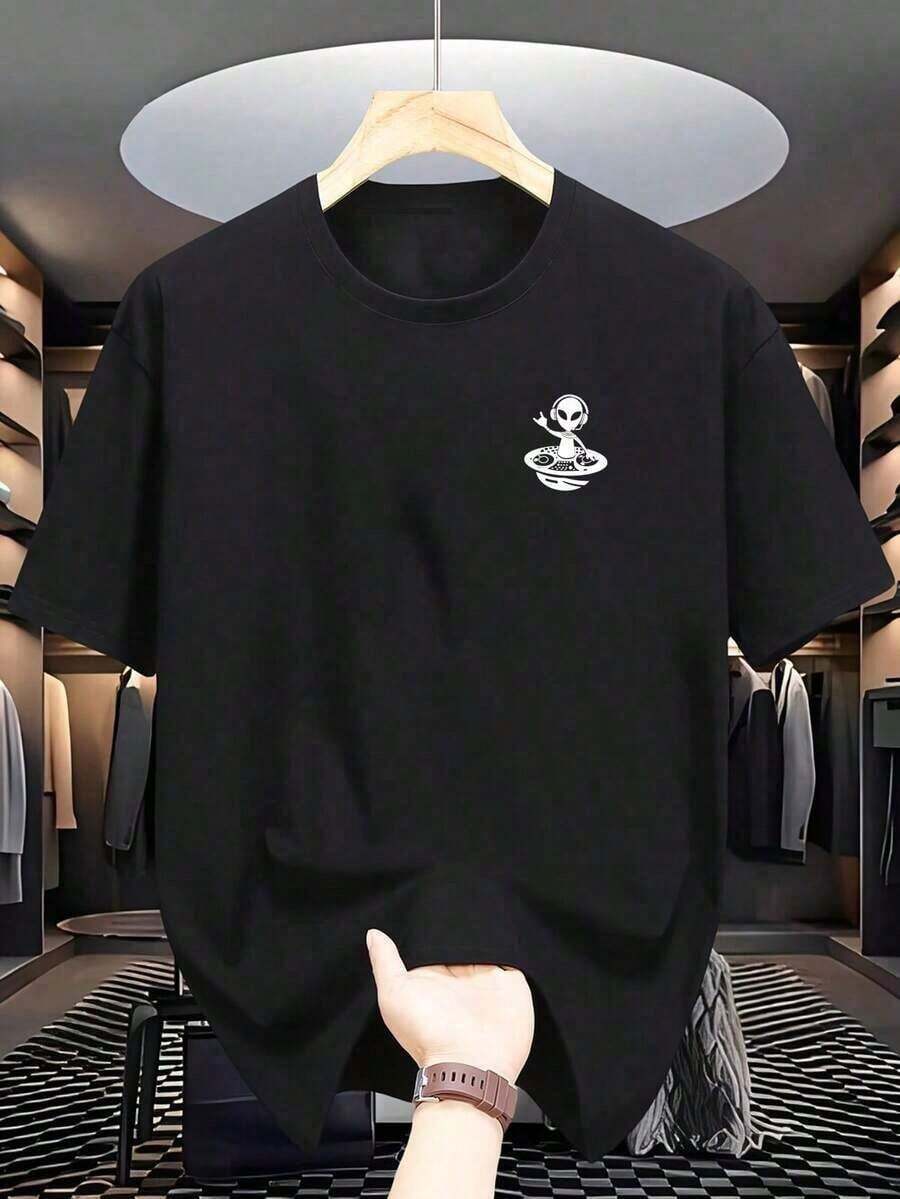 Camiseta de algodón con estampado de anime de mexicana para hombre Tejido cómodo y ligeramente elástico Camisa casual de manga corta Duradera y cómoda para uso diario Ropa casual de verano transpirable 7S6T - Negro - Ver 1