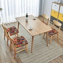 Conjunto de 2/4/6 capas de almofada elásticas com estampa boêmia, ideais para decoração de casa, sala de estar, sala de jantar, jardim, hotel e festas. Feitas em poliéster lavável, são perfeitas para proteger o assento da cadeira. - Multicolorido - Ver 5