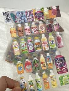5/20pcs Cute Snack Packaging Stickers, Waterproof Cartoon Stickers Suitable For Phone, Scrapbooking, Stationery Decoration - Multicolor - View 5