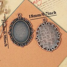 10Pcs/ Bag Jewelry Accessories Base DIY Jewelry Making Production For DIY Production Pendant Base Decoration Accessories - Oval Base - View 3