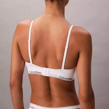 Calvin Klein Icon Cotton Modal Post Surgery Lightly Lined Triangle Bralette QF8507 Underwear  Women  Bras + Bralettes - trắng - Xem 3