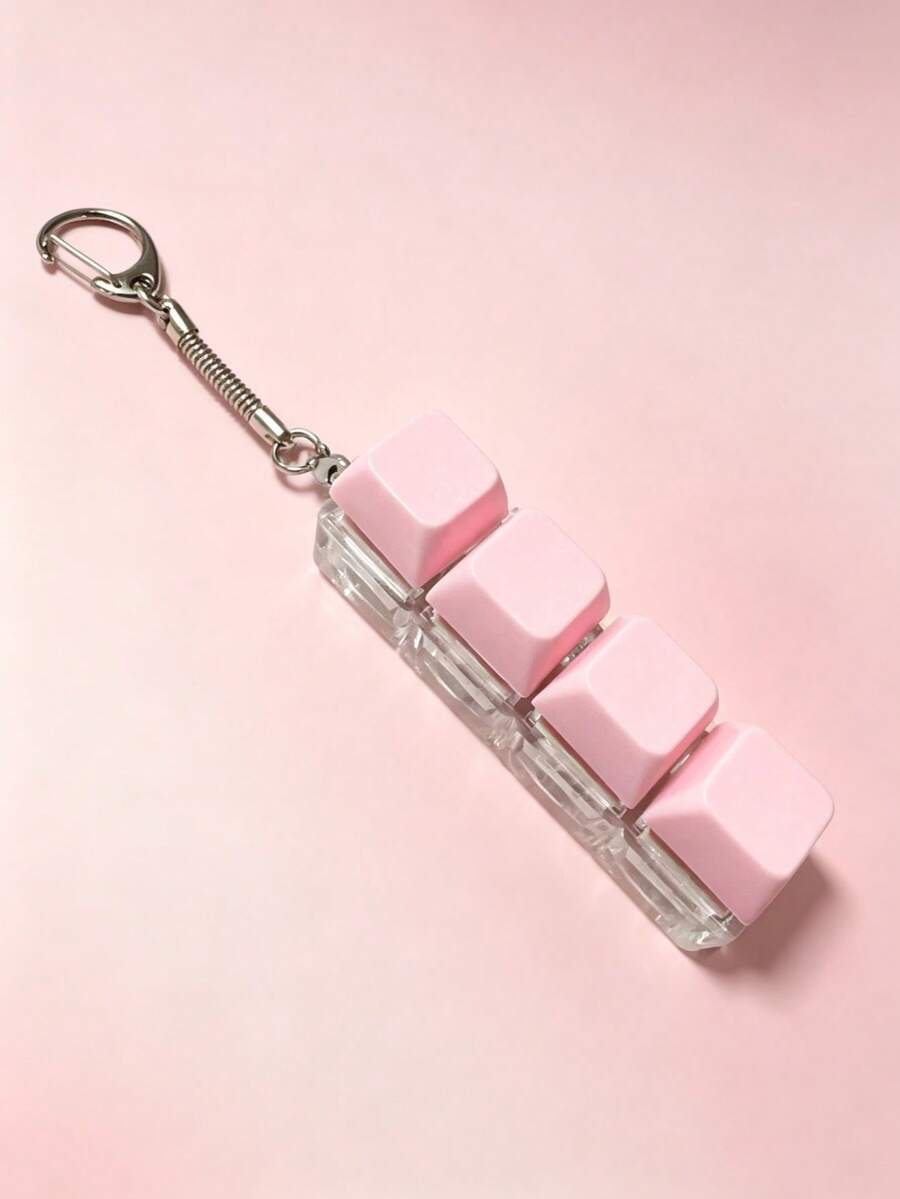 5pcs/3pcs/1pc Novelty Keyboard Keycap Keychain - Colorful Tactile Desktop Toy, Party Game, Hen Party, Hen Party Supplies, Party Game, Dumpling Squeeze Toy, Anniversary, Stress Relief Anxiety, Fun Office Decor, Unique Gift Choice, Toy, Birthday Decoration, Party Supplies, Slow Rebound Squishy, Birthday Party Supplies, Stress Ball, Graduation Party Supplies, Squishy Dumpling, Slow Rebound Squishy
