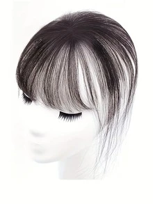 Women Fake Air Bangs 3D Air Fringe Seamless Ultra-Thin Clip-In Hair Extensions Synthetic Wigs Clip In Bangs Natural Hairpiece, Halloween - Multicolor - View 12
