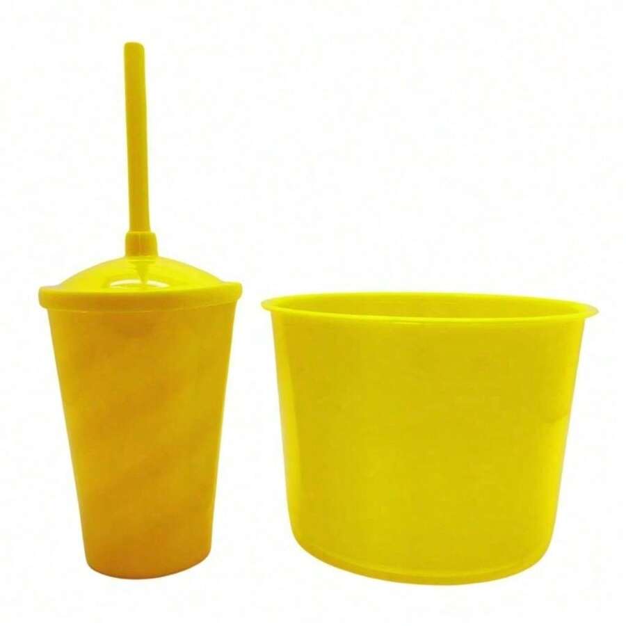 Souvenir Kit: 20 Popcorn Buckets (1.5 L) + 20 Cups (400 ML) - 純黃色 - 查看 1