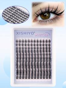 144 sợi mi giả kiểu D-Curl (10-20mm), mi giả hoạt hình, kiểu D-Curl, thiết kế dải rộng, tự làm mi nối, mi giả dưỡng ẩm uốn cong ra ngoài kiểu anime, mi giả từng sợi, dải mi siêu mỏng vô hình, mi giả, mi riêng lẻ, mi giả - Xem 8