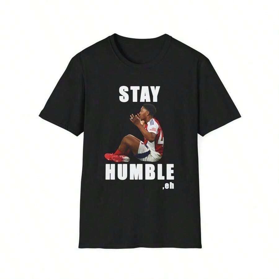 Camiseta de verano con cuello redondo y estampado (los pantalones son solo sugerencias de estilo). Camiseta de manga corta con cuello redondo y estampado sencillo, estilo casual, 100% algodón, corte clásico básico que se adapta a todas las personas, holgada y cómoda, sin sensación de restricción. La textura es delicada, agradable al tacto y transpirable, y no se deforma ni se forman bolitas después de usarla durante mucho tiempo. El diseño de la impresión de  de nicho es discreto y elegante. En verano, solo se necesitan modelos básicos, prendas inferiores versátiles y variadas, y no te equivocas al cerrar los ojos. - Negro - Ver 1