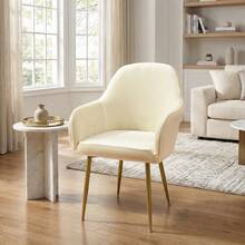 Ghế văn phòng không bánh xe, ghế bàn trang điểm, ghế trang điểm, ghế trang trí thoải mái, ghế sofa bọc nệm phong cách hiện đại giữa thế kỷ cho văn phòng tại nhà, vỏ bọc ghế ăn trang trí văn phòng, vỏ bọc ghế văn phòng lưng vừa co giãn, vỏ bọc bảo vệ ghế bành thường ngày - Nhiều màu - Xem 10
