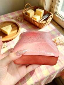 5cm 淡黃色起司椰子油奶油起司軟擠壓玩具 - 奶油麵團質地、奶油填充、靜音壓力緩解玩具，適合辦公桌專注與冥想休息 - 2026 熱門感官產品 - 彩色 - 查看 6