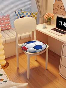 1pc Circular Cartoon Pattern Rug, Sports Themed Carpet, Home Decor Rug, Bedroom Decor, Small Rug, Carpet, Children's Room Decor, Home Decor, Living Room Carpet, Small Living Room Rug, Bedroom Rug, Children's Rug, Living Room Home Decor, Outdoor Rug, Washable Rug - Multicolor - View 3