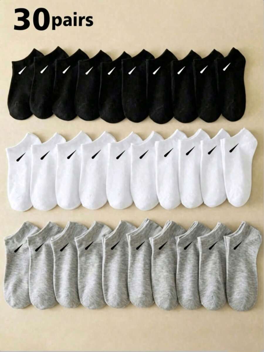 Vớ cổ ngắn nam kiểu dáng thường ngày, đa năng, phù hợp để mang hàng ngày. - A - Xem 1