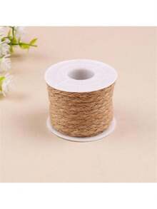 10m 5mm Cuerda de cáñamo tejida a mano, material de manualidades vintage para decoración DIY, caja de regalo - multicolor - Ver 2