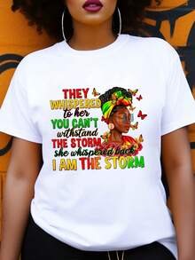 Camiseta de mujer para primavera y verano - Blanco - Ver 1