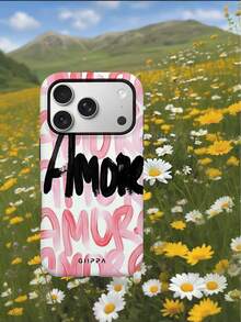 Funda de teléfono con diseño artístico "Amore" 2 en 1 - Multicolor - Ver 4