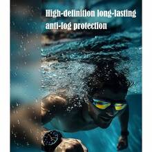 Swim Goggles Combo, Unisex Adult Swimming Goggles - Black - View 5