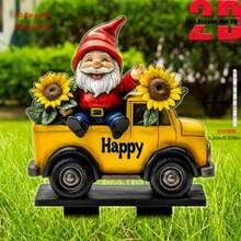 2D Acrylic Gnome Style Garden Landscape Decor Stakes - B - View 4