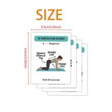 Beginner Friendly Workout Cards - Easy To Follow Exercise Cards, Low Intensity Workouts | Fitness Flash Cards Suitable For Seniors And Inexperienced Users - 30 Pcs Beginner Easy Exercise Card - View 8