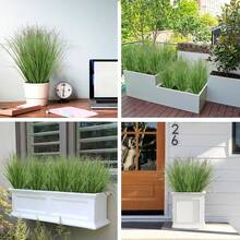1 Bund künstliches Gras Rasen, realistische Grünpflanze Dekoration für Zuhause, Garten, Hochzeit DIY - Verschiedenfarbig - Übersicht 4
