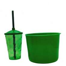 Souvenir Kit: 20 Popcorn Buckets (1.5 L) + 20 Cups (400 ML) - 深綠色 - 查看 2