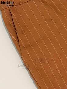 Women's Pinstripe Tailored Trousers For Autumn And Winter - trắng - Xem 3